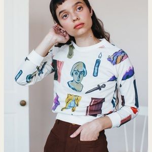 👻 Samantha Pleet Cuddle Shirt || Size Small || Window Print